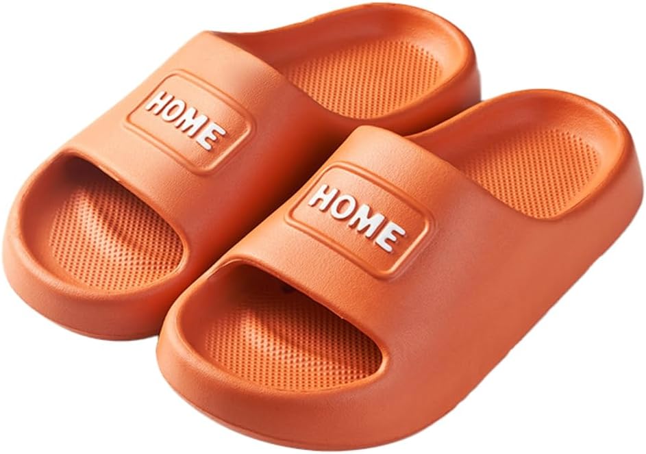 

Повседневные тапочки для душа Rungion для женщин и мужчин с поддержкой свода стопы, быстросохнущие, нескользящие, для бассейна, ванной комнаты, летние пляжные сандалии, оранжевый
