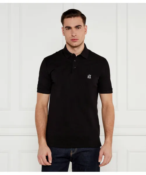 

Футболка поло Regular fit Armani Exchange, черный