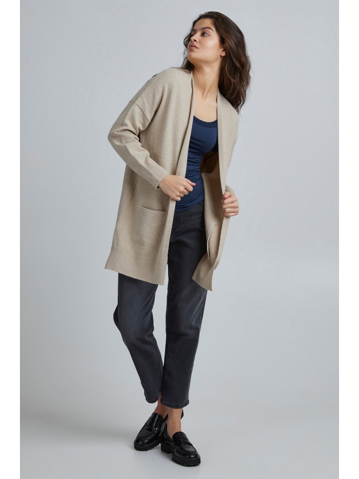 

ICHI Свободный кардиган IHALPA из оленьей кожи