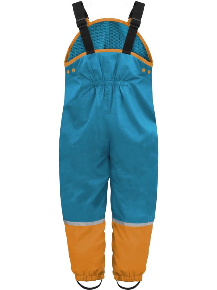 Normani Outdoor Sports Детские непромокаемые штаны на подтяжках, Waller, синего цвета — фото 2