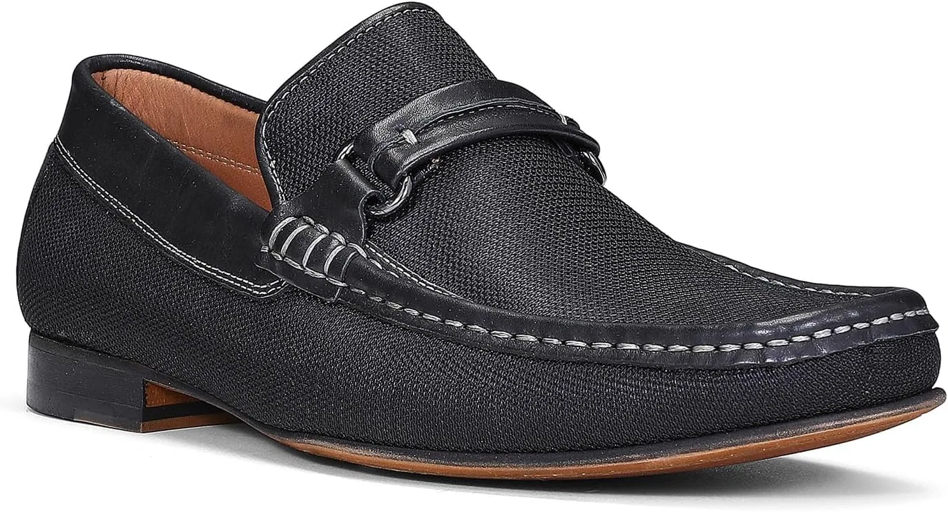Лоферы мужские на каблуке Donald Pliner, Black - Nylon Donald J Pliner