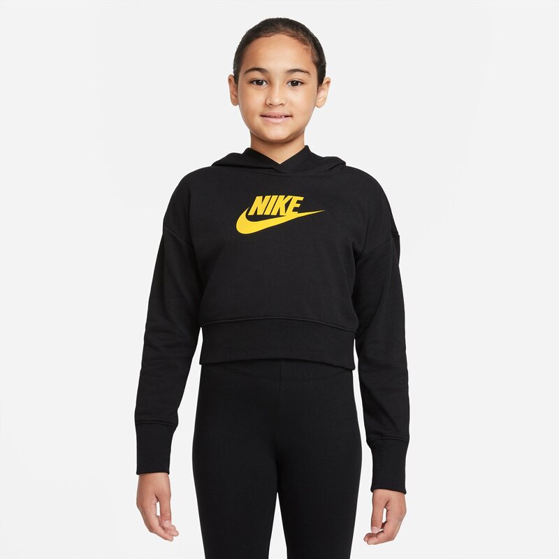 Club ft crop hoodie hbr Nike, черный — фото 3