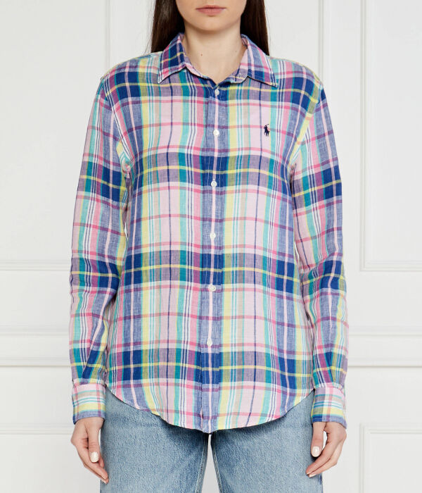 

Льняная рубашка Relaxed fit Polo Ralph Lauren, мультиколор