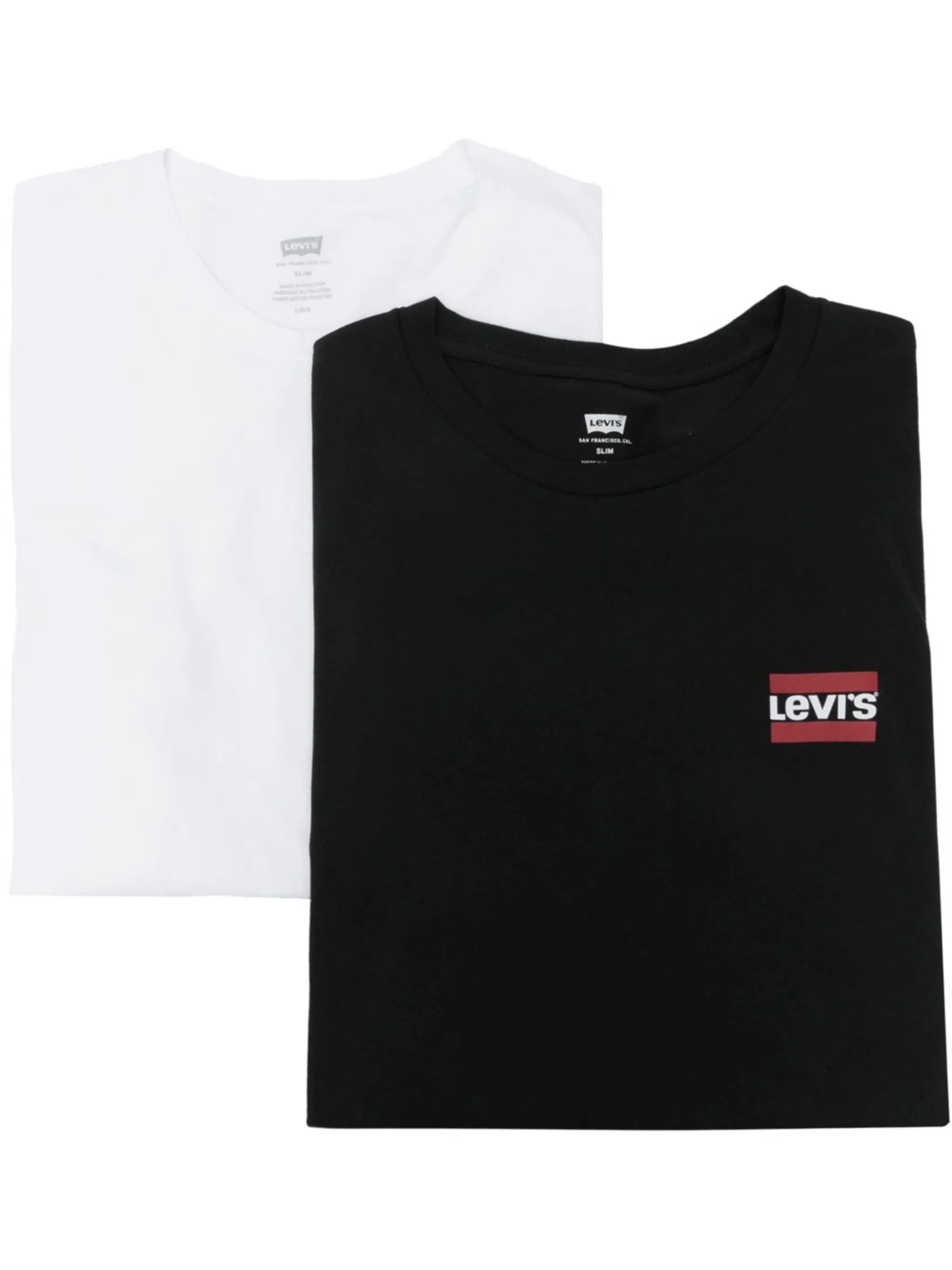 

Комплект из двух футболок с логотипом Levi'S, белый