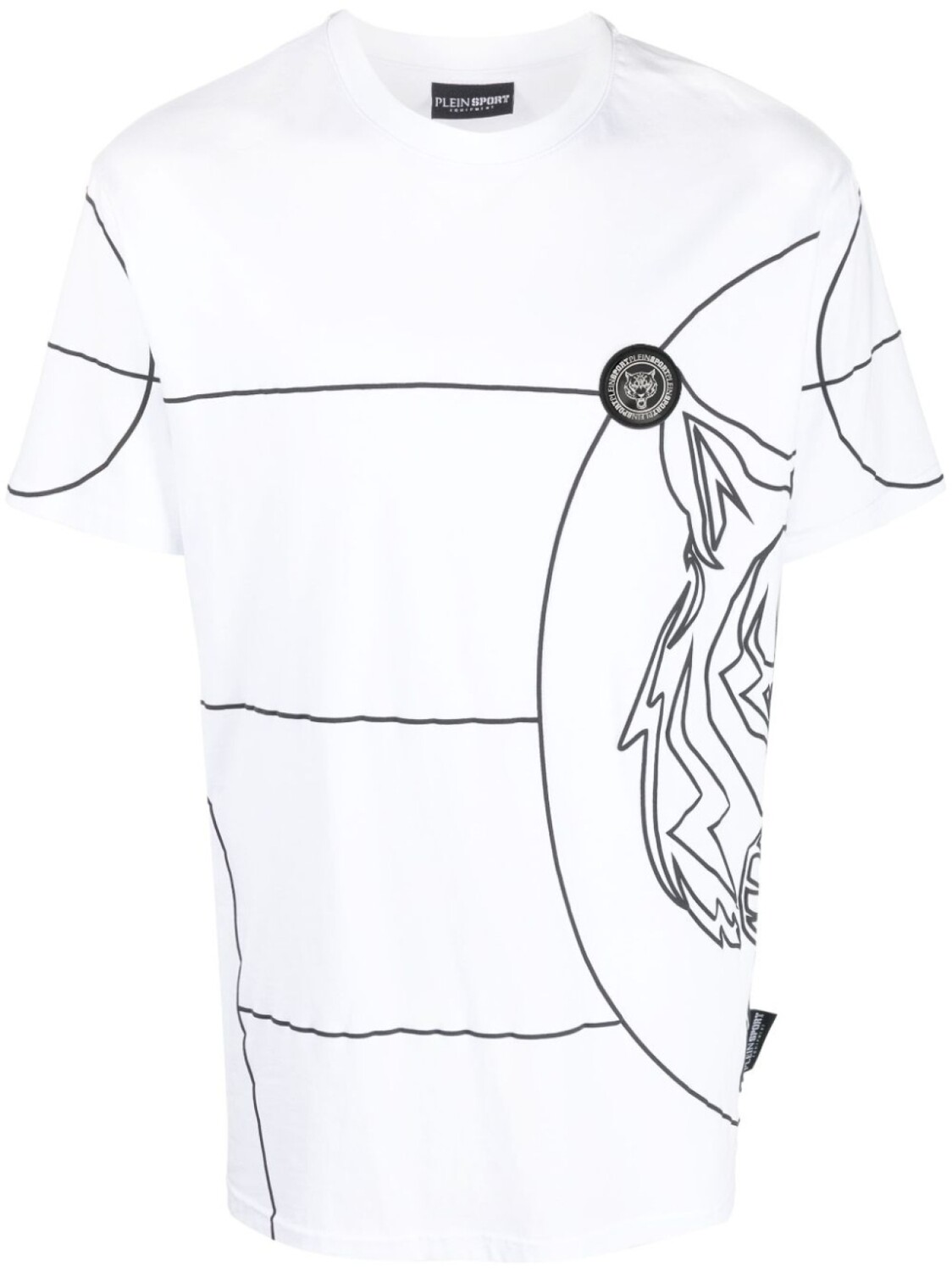 

Plein Sport футболка SS Tiger с круглым вырезом, белый