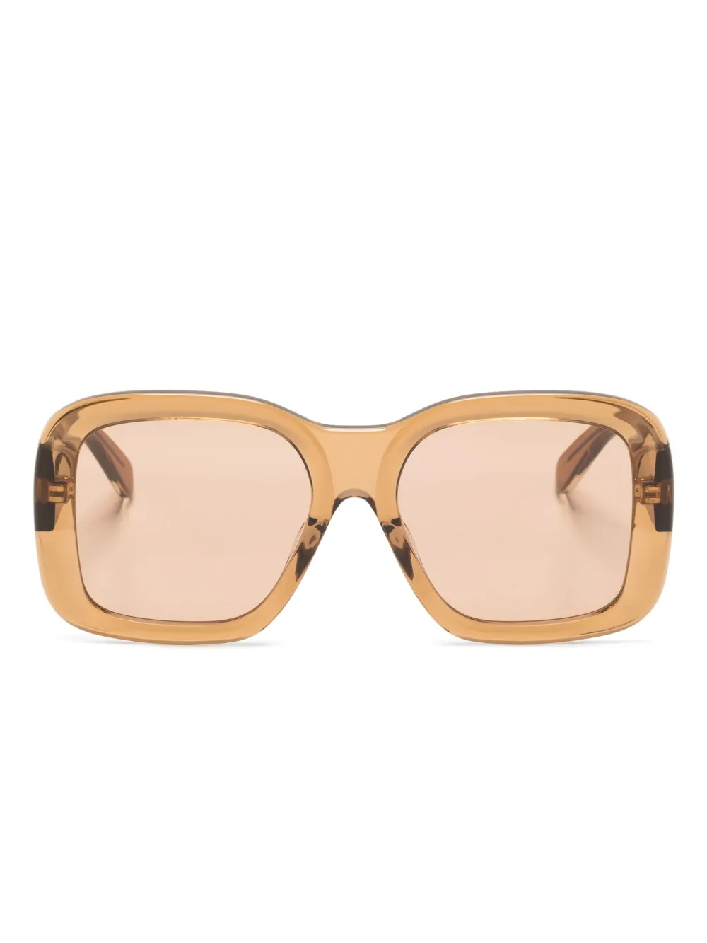 

Солнцезащитные очки в квадратной оправе Stella McCartney Eyewear, коричневый