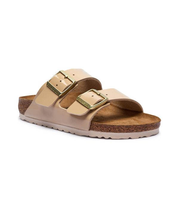 Сандалии женские Birkenstock из искусственной кожи, бежевый