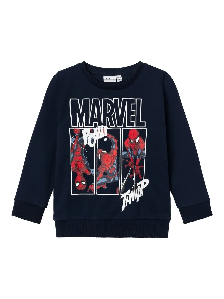Толстовка Name It "NMMJESSIE SPIDERMAN SWEAT UNB NOOS MAR", цвет Dark Sapphire — фото 2