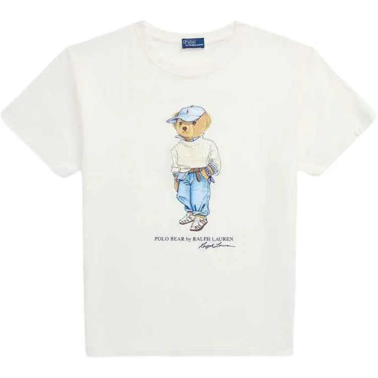 Футболка с медведем Polo Ralph Lauren белая