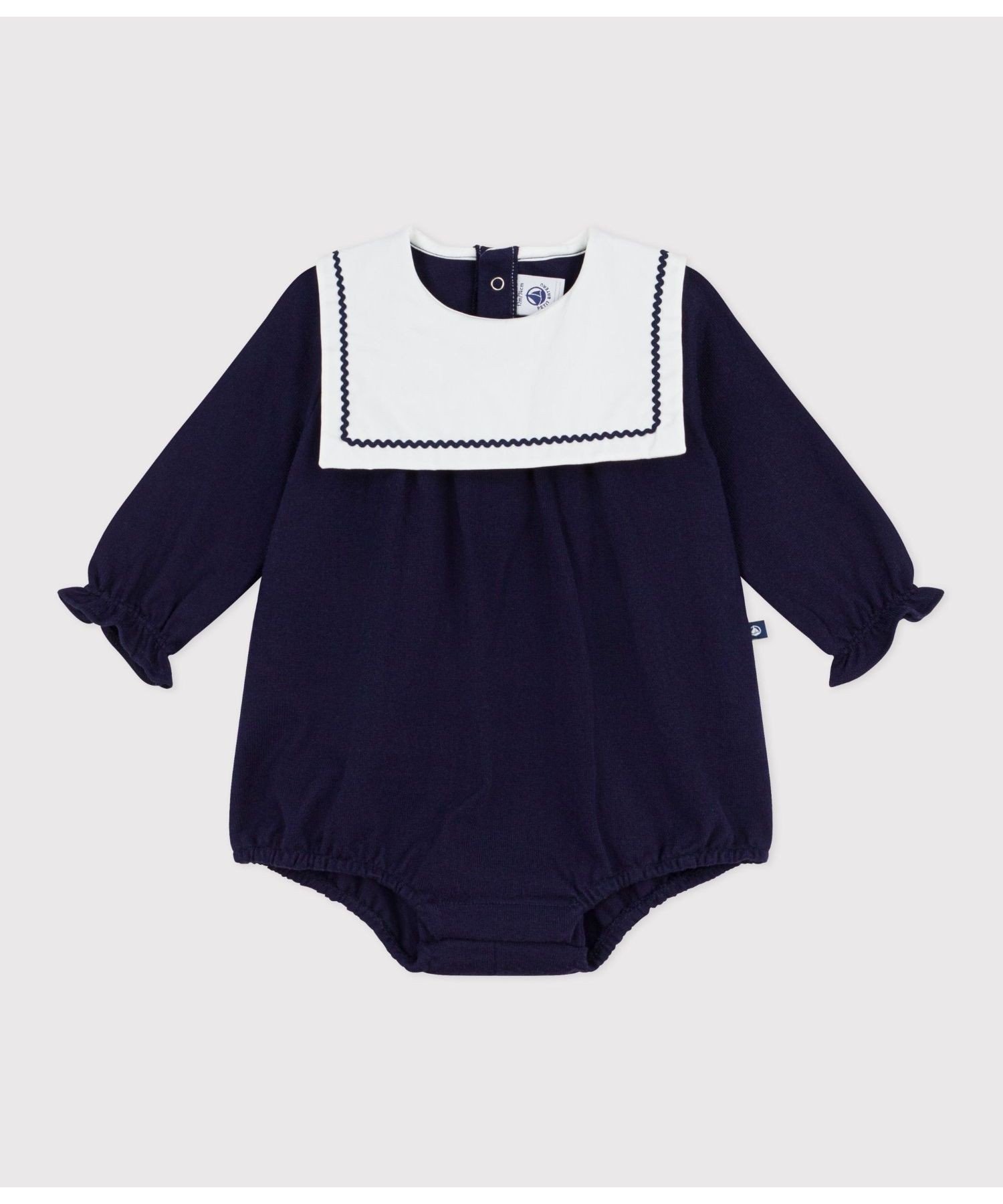 Комбинезон с длинными рукавами Petit Bateau, blue — фото 4