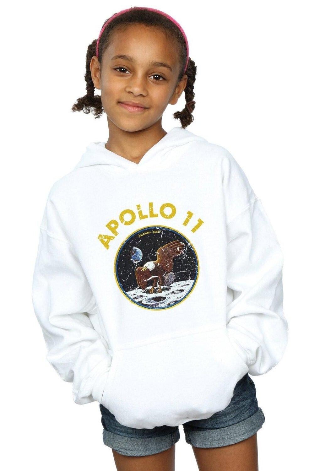 

Классическая толстовка с капюшоном Apollo 11 NASA, белый