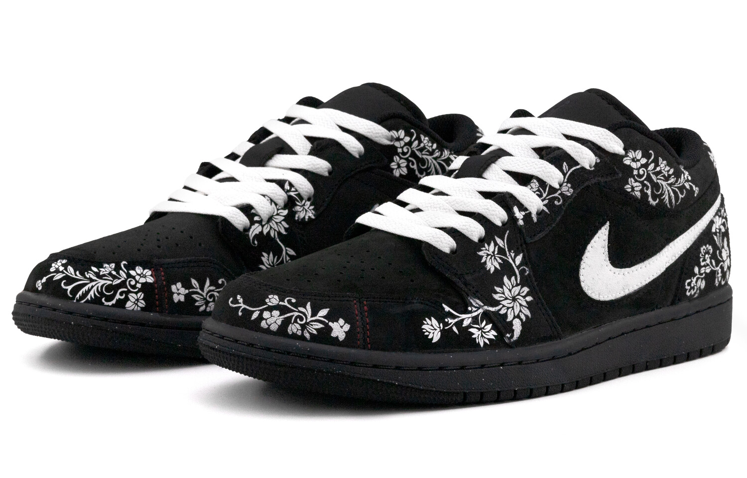 Кроссовки Air JORDAN 1 Vintage Basketball Shoes Men Low-Top Black White — фото 2