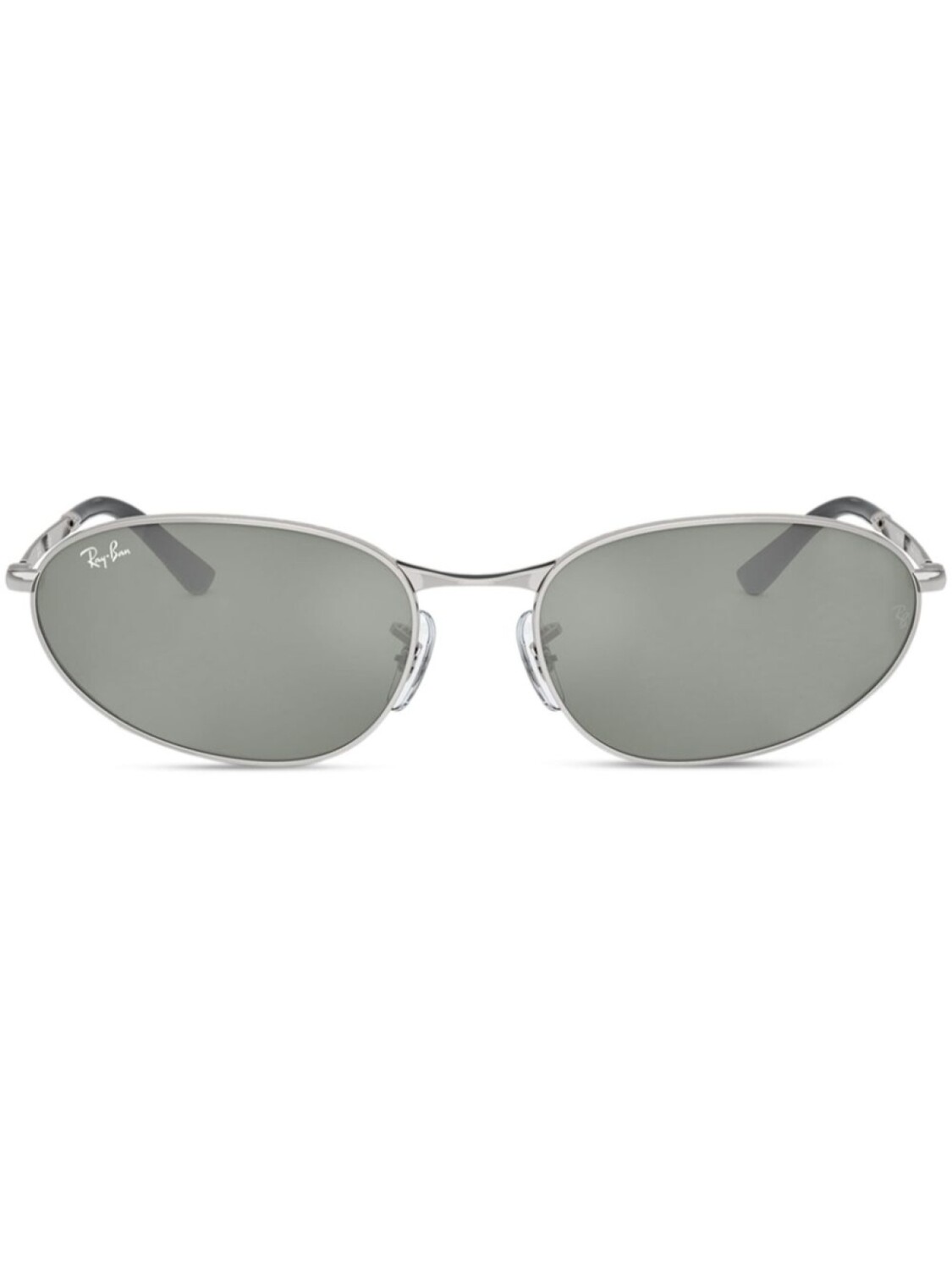 

Ray-Ban солнцезащитные очки в овальной оправе, серебряный