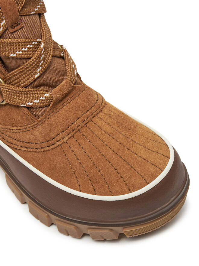 Зимние ботинки женские Sorel Torino V высокие на толстой подошве, коричневый — фото 4