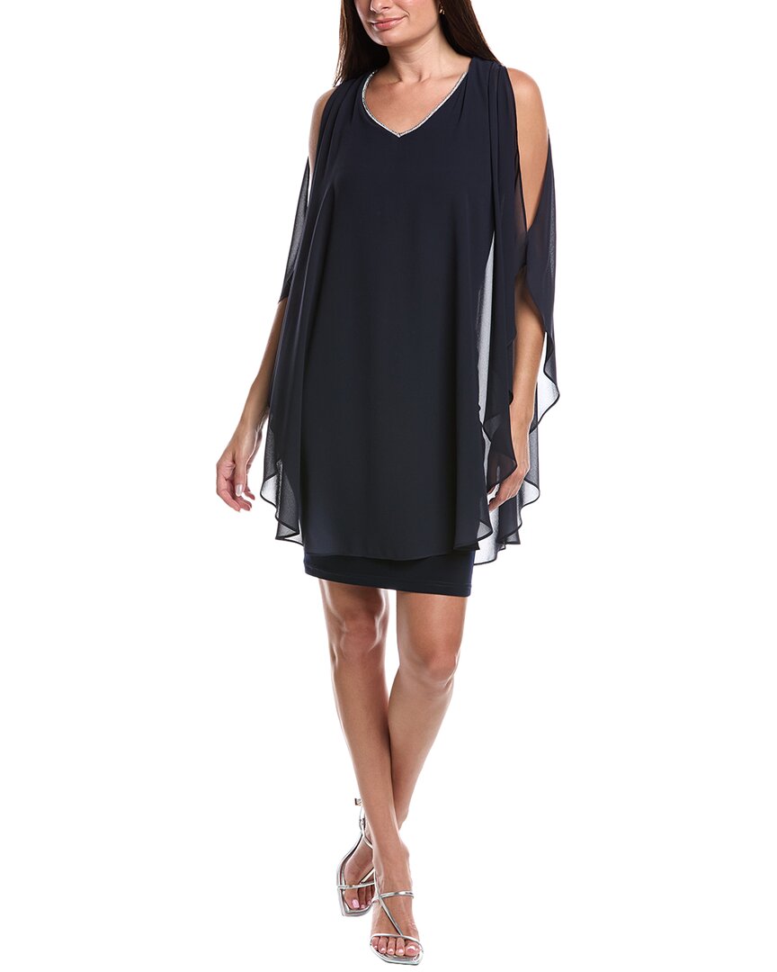 

Джозеф Рибкоф Мини-платье с декорированным вырезом Joseph Ribkoff, синий