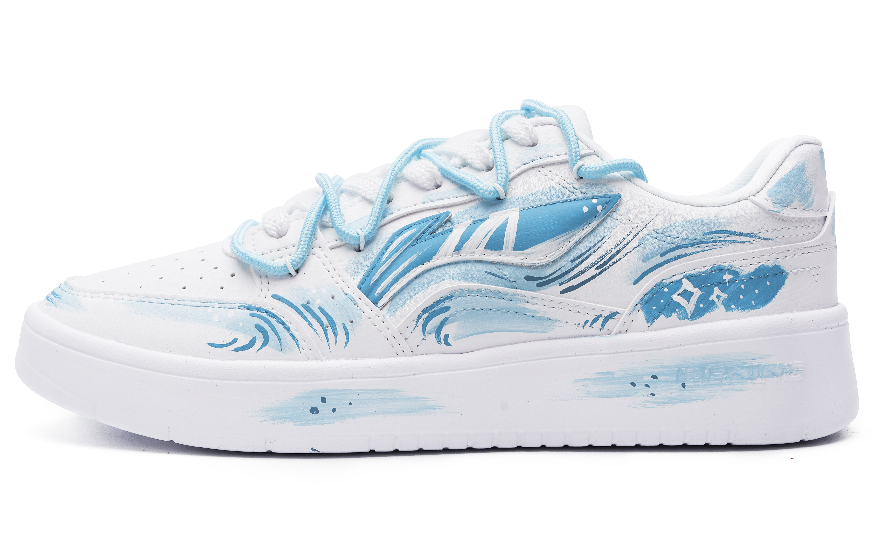 

LINING Кроссовки для скейтбординга Acer Truncatum Slip Resistant Shock Absorbers Low Top, мужские, белые, синие