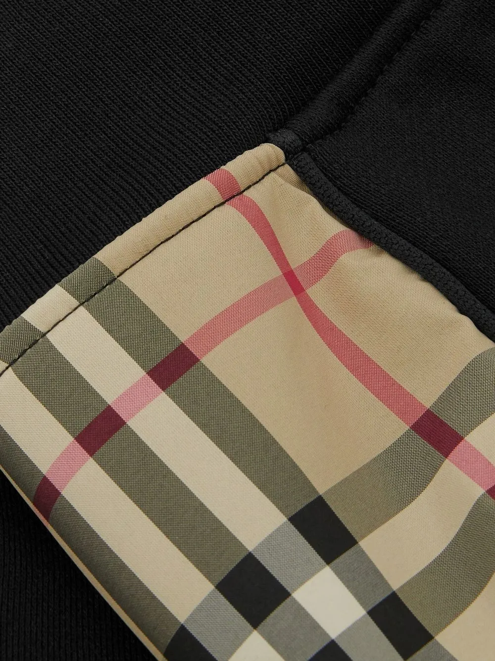 Шорты с отделкой в клетку Vintage Check BURBERRY KIDS, черный — фото 3
