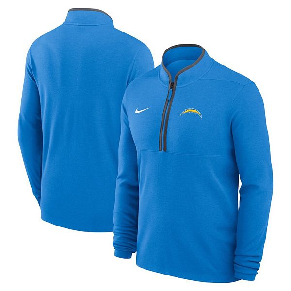 Мужская полузиповая толстовка Los Angeles Chargers powder blue lightweight victory dri-fit Nike — фото 2