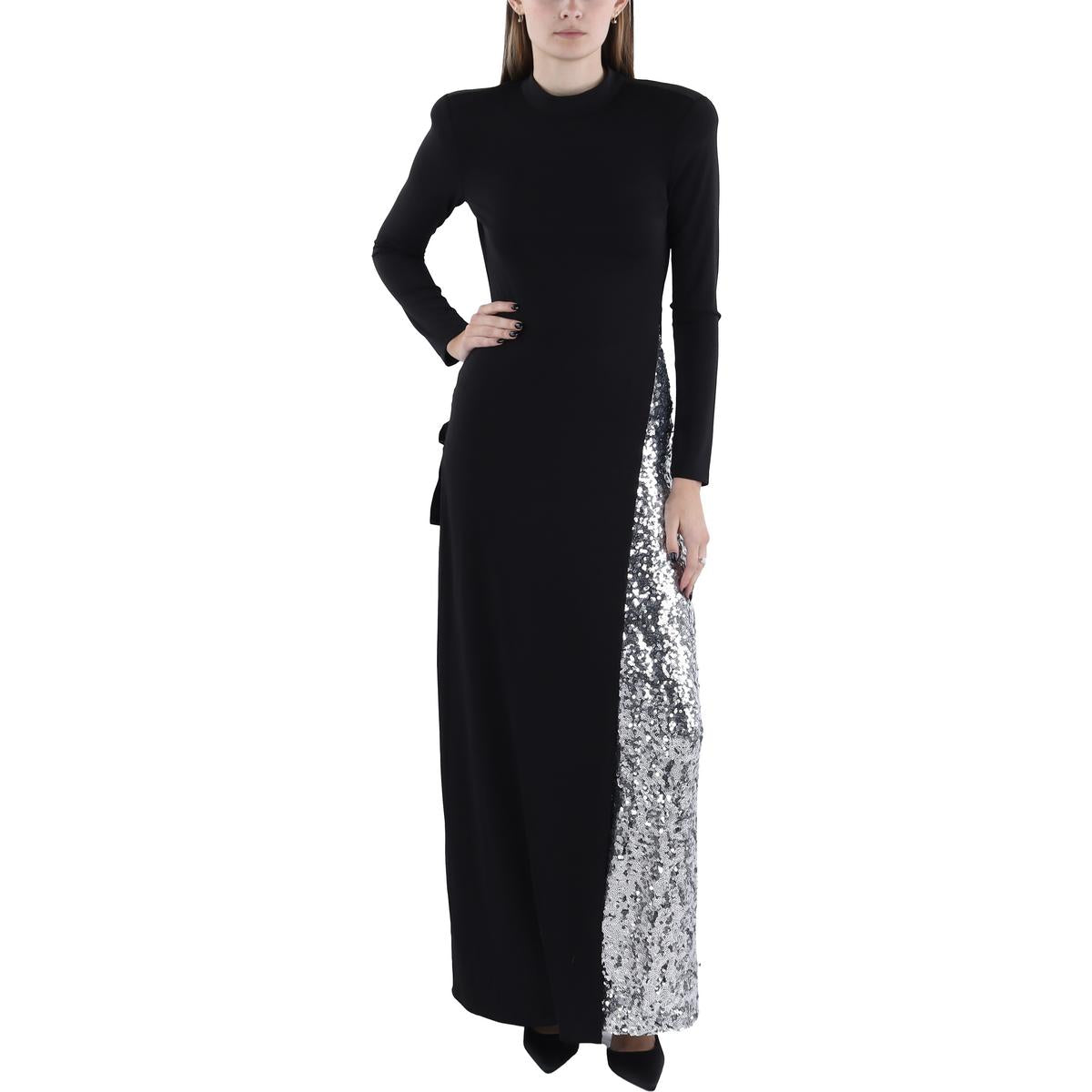

Женское вечернее платье макси с пайетками BCBGMAXAZRIA
