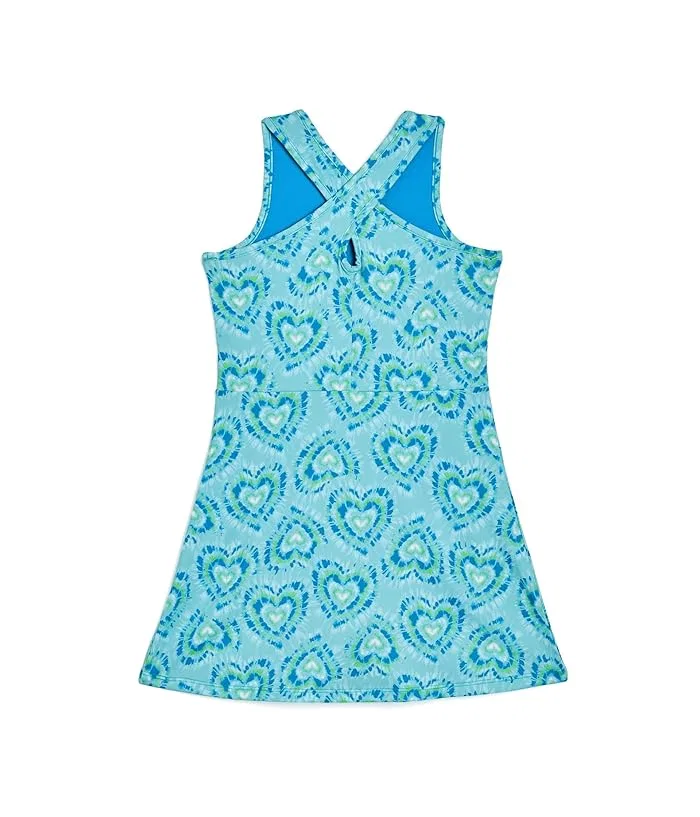 Платье A-line с принтом Active A-Line Dress Hatley Kids, Begonia Pink/Ecru — фото 2