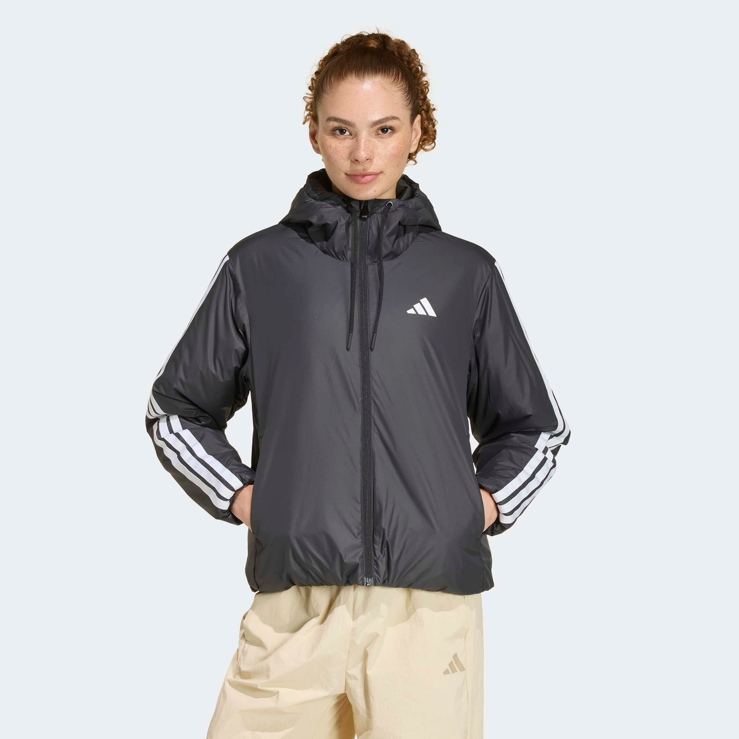 Adidas Sportswear Спортивная куртка в черном цвете — фото 3