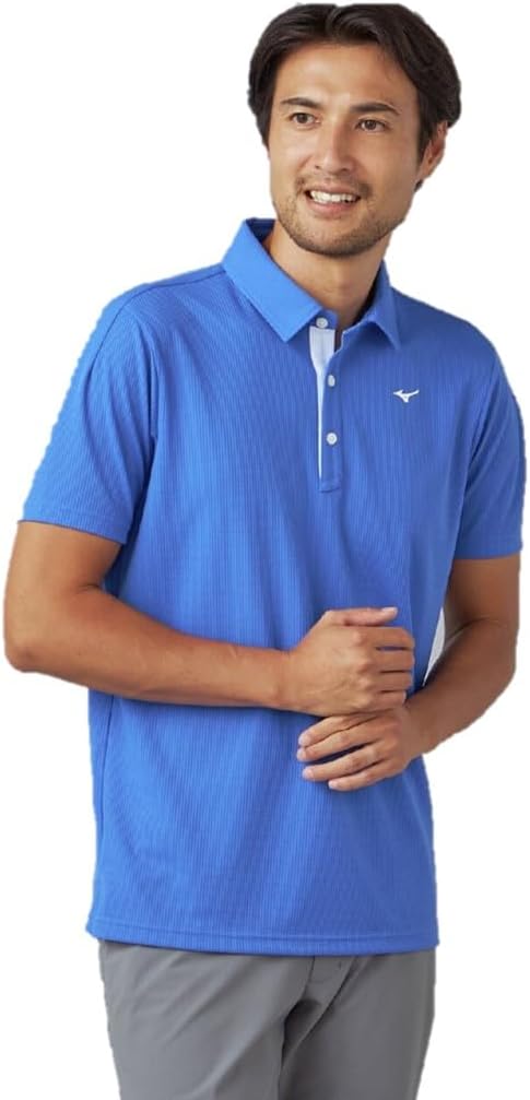 

Мужская футболка Mizuno E2MAA017 Dry Aero Flow с коротким рукавом, футболка с коротким рукавом, влагоотводящая и быстросохнущая, экологичная, футболка с коротким рукавом, синий