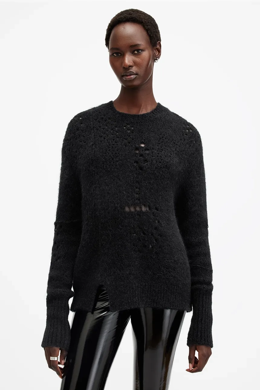 

WINNIE шерстяной свитер AllSaints, черный
