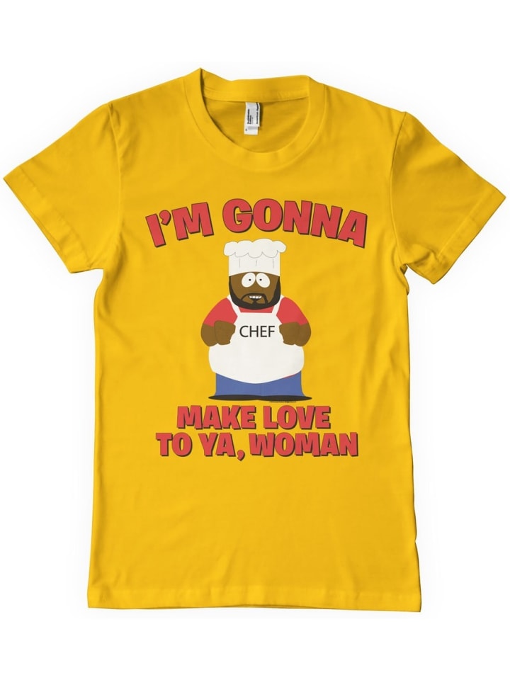 

South Park Футболка "Я собираюсь заняться с тобой любовью" золотого цвета, Золотой, South Park Футболка "Я собираюсь заняться с тобой любовью" золотого цвета