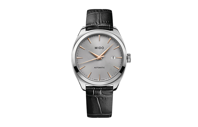 

MIDO Часы Men's Brunner Series Watch, Silver Dial Black Strap