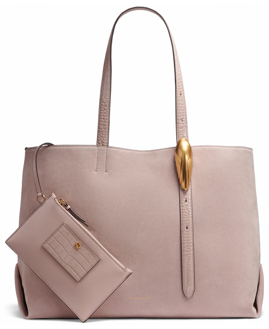 

Женская сумка-тоут из жоржета очень большого размера Donna Karan New York, Shadow Grey