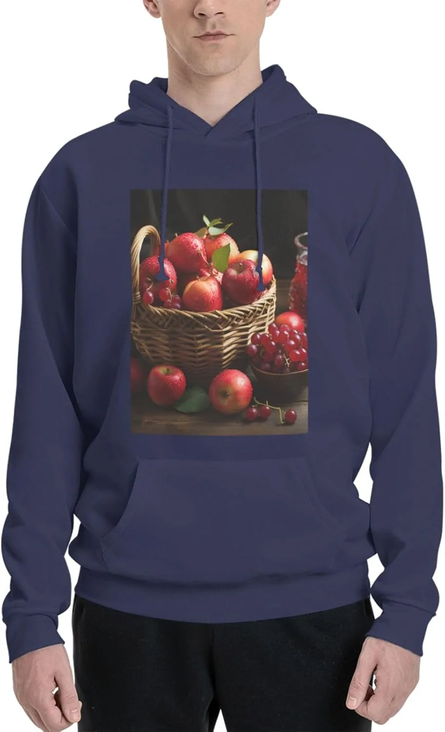 

Мужская флисовая толстовка с капюшоном Red Fruit in a Basket LKWSCGHM