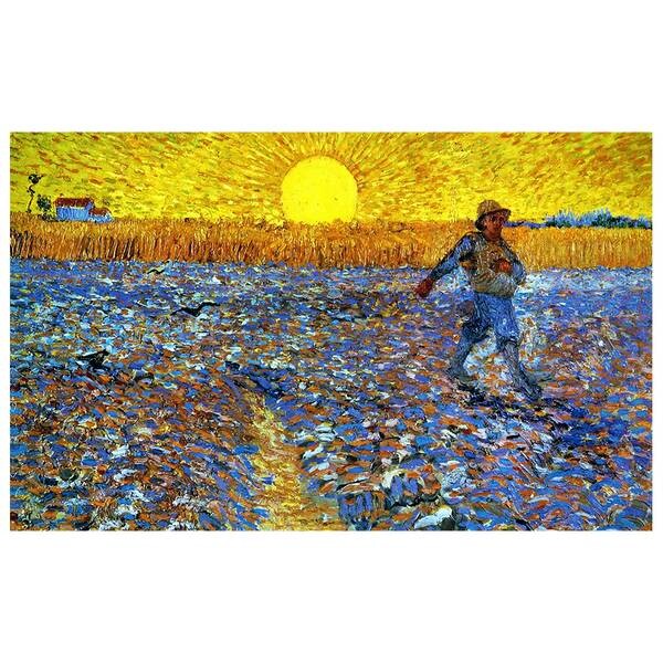 

Фреска LegendArte Sämann bei untergehender Sonne, многоцветный