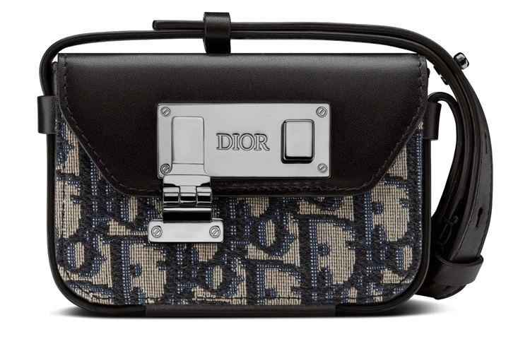 

Lock Smooth Cow Leather Handheld Shoulder Bag, Crossbody Bag Extra Small Men's DIOR, basic set (bag+dust bag)