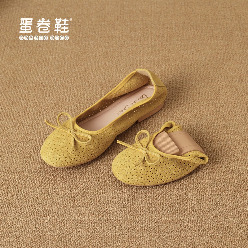 QUICHESHOES Женские желтые повседневные туфли, цвет Yellow — фото 3