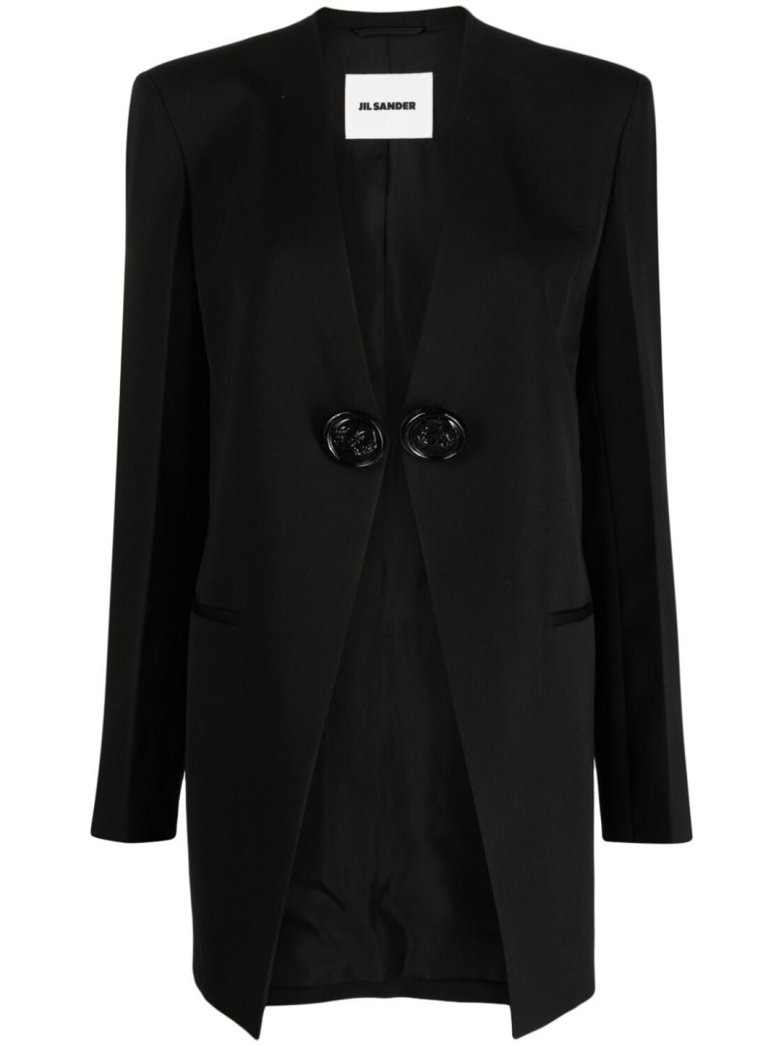 

Jil Sander однобортный жакет, черный