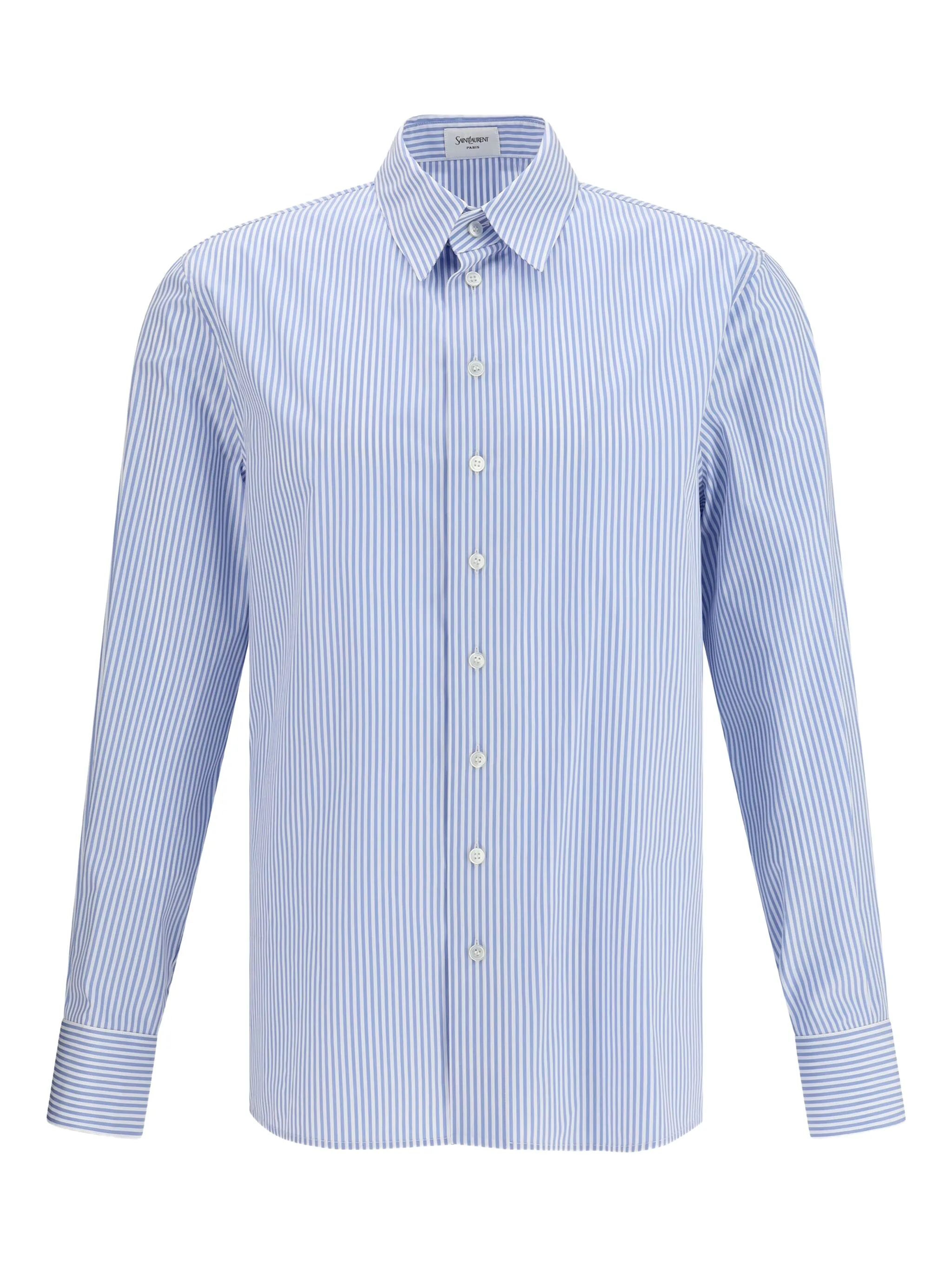

Рубашка в полоску Saint Laurent, синий