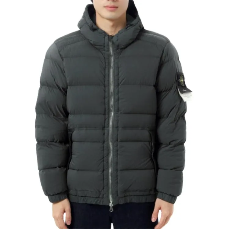 Пуховик FW25 мужской STONE ISLAND, Lead Gray