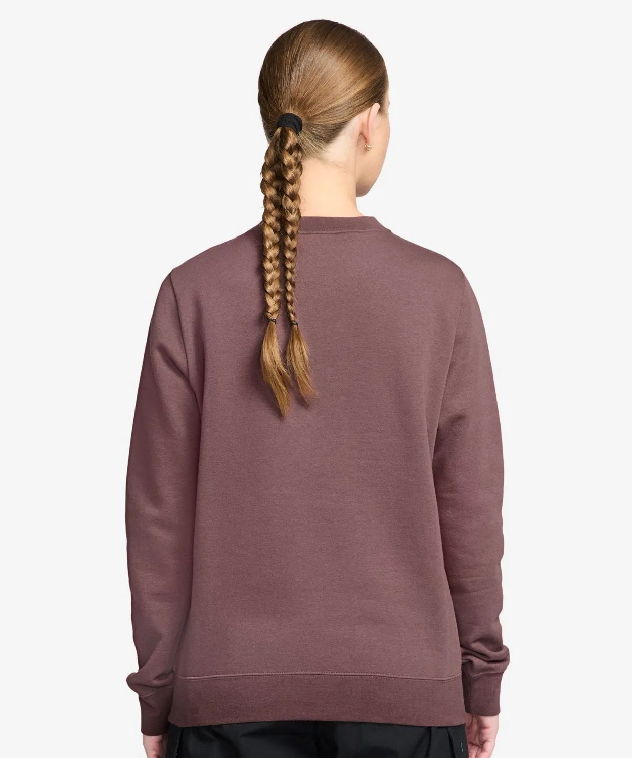 Свитшот Nike Club Fleece с длинным рукавом, коричневый — фото 3