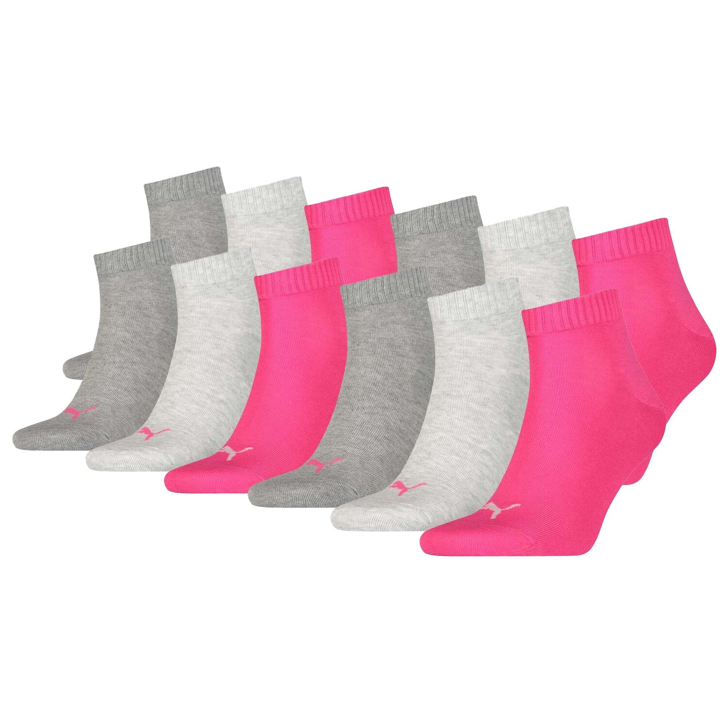 

Носки Puma 12 шт, цвет Grau/Pink