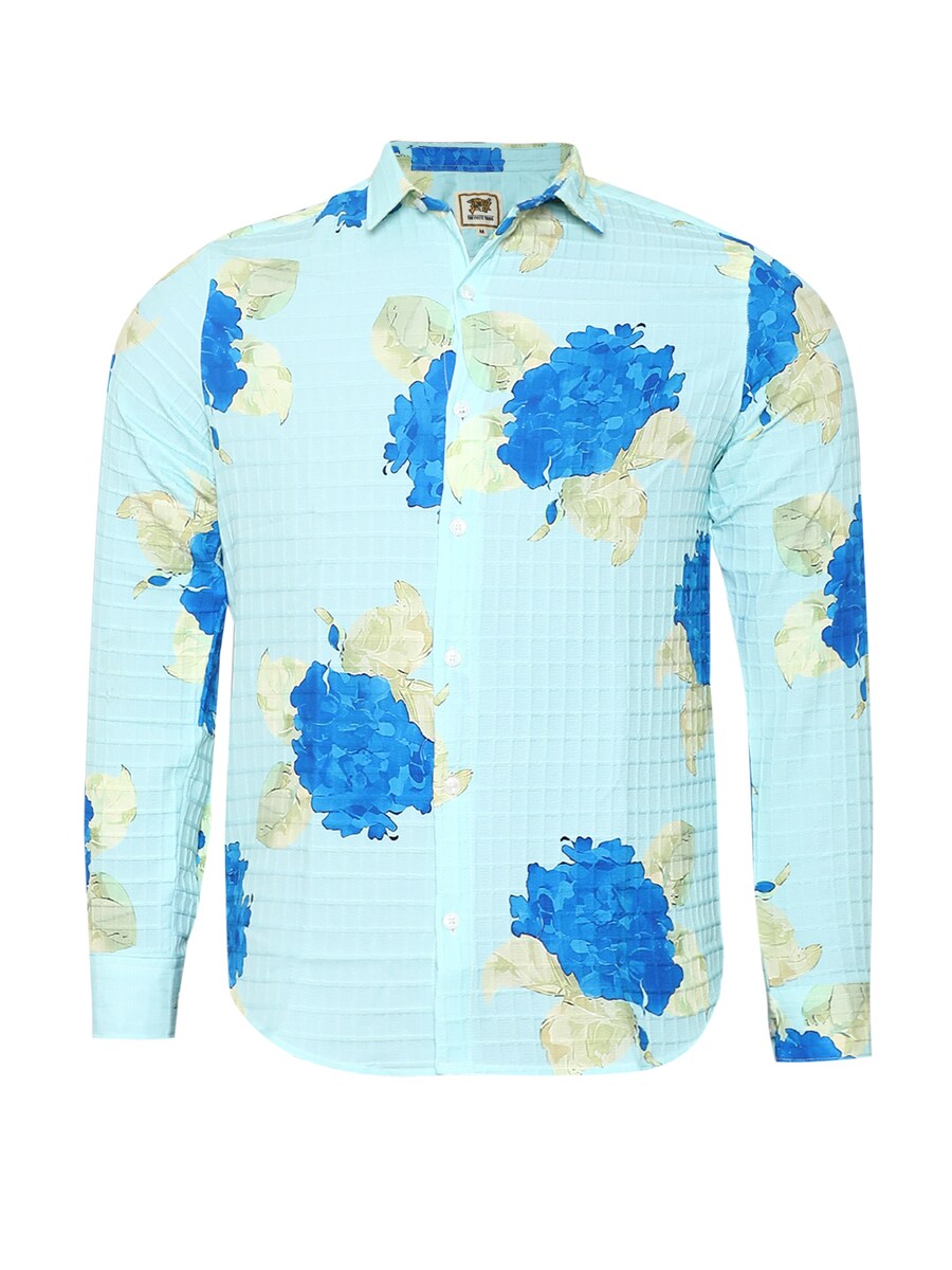 

Рубашка на пуговицах классического кроя Campus Sutra Hector, Mottled Blue