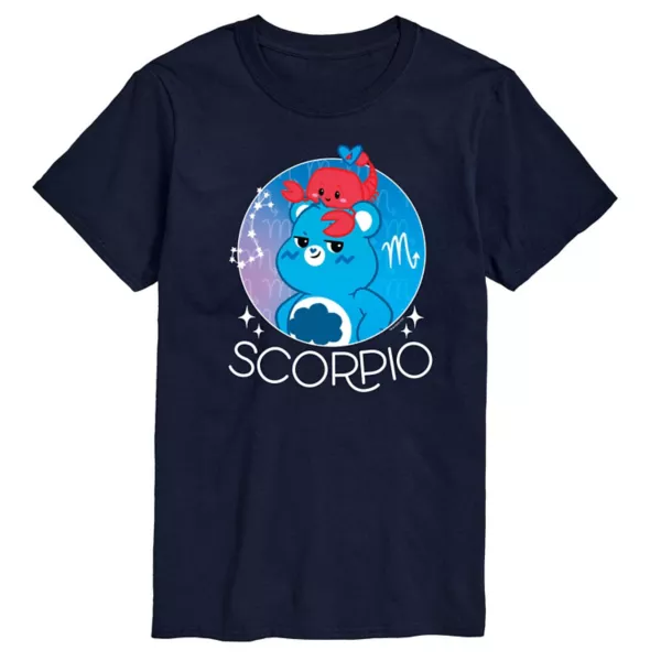 

Мужская футболка с принтом скорпиона от Care Bears Licensed Character, синий