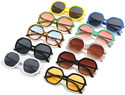 

Солнцезащитные очки Polygon 2027 для женщин, винтажные, конфетные цвета, мужские солнцезащитные очки с градиентной защитой UV400 MTZJH, Green Pink Gradient