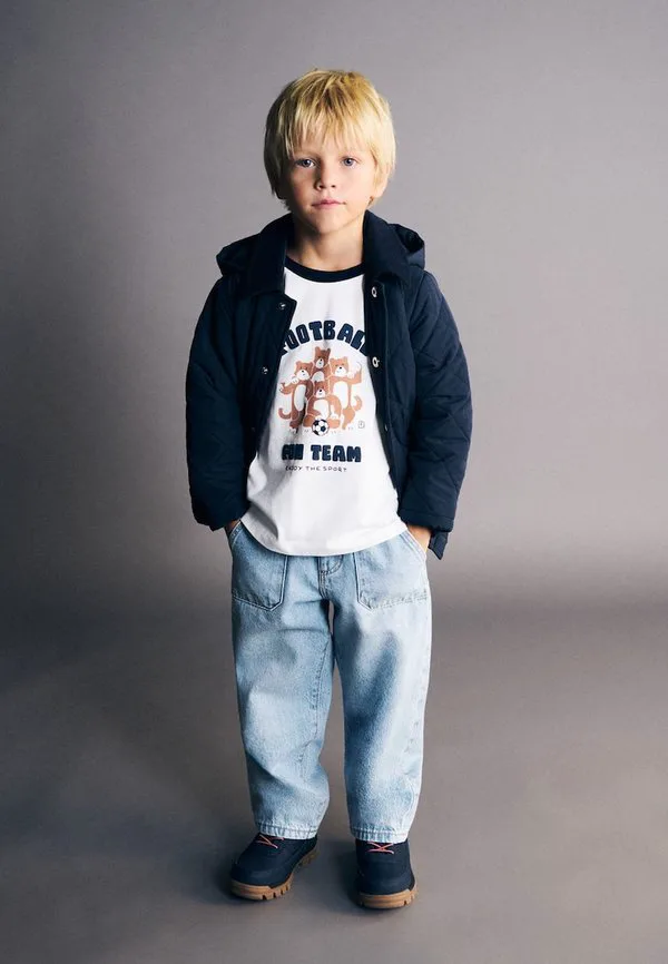 

Джинсы прямого кроя для малышей Mango Kids, Light Blue