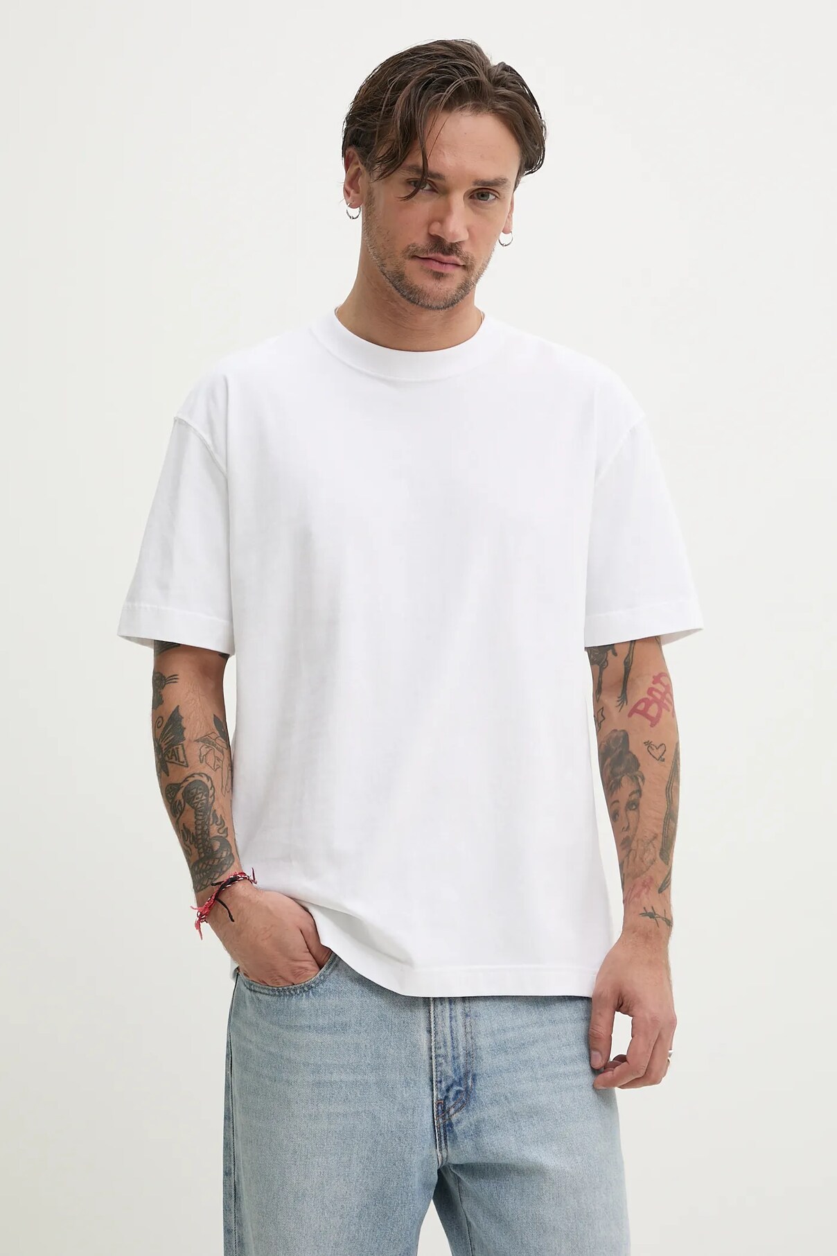 

Футболка из хлопка Hollister Co., белый