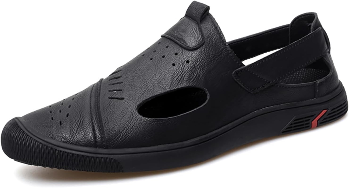 

Мужские слипоны с вырезами, повседневная обувь, стильная летняя модель - идеально подходят для прогулок на улице, поездок по городу и ежедневной носки Kpdwfms, черный