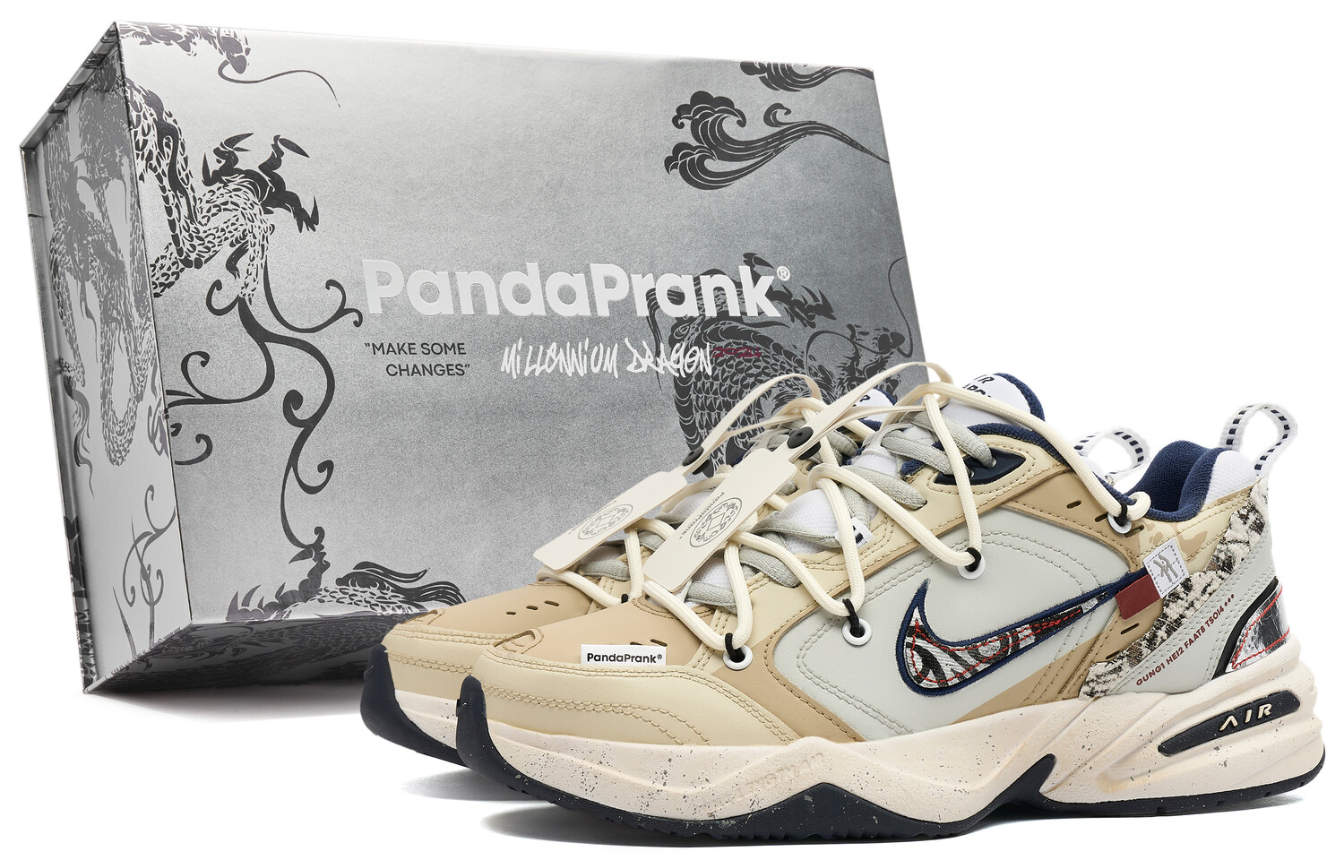 

Массивные кроссовки Nike Air Monarch 4 унисекс, Brown/Gray