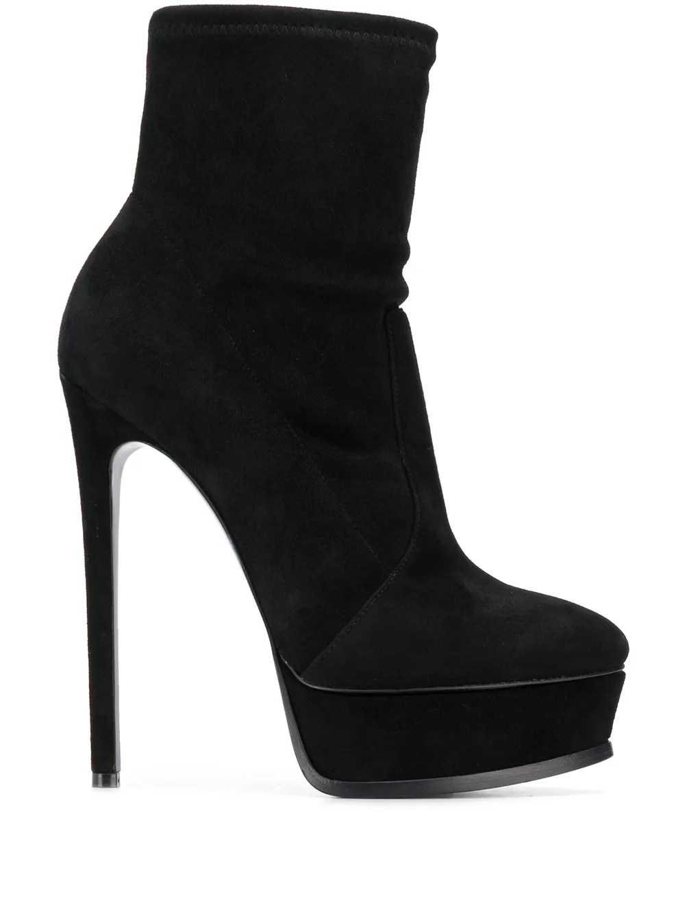 Ботильоны на платформе Casadei, черный