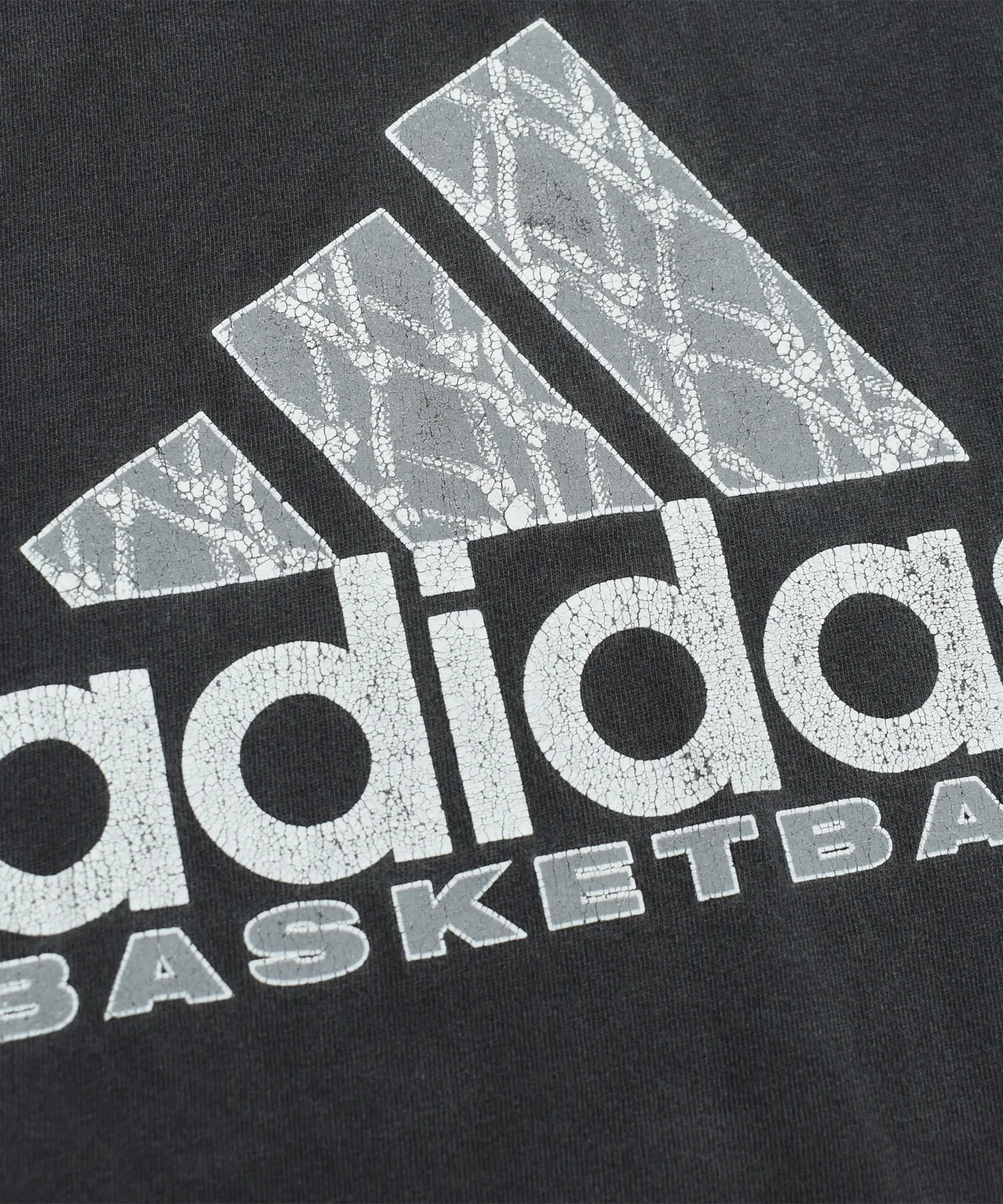 Унисекс винтажная футболка adidas с логотипом, XL, чёрный — фото 3