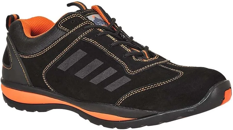 Высокие кроссовки Portwest FW34ORR37 Steelite Lusum Safety Trainer, S1P HRO, стандартный размер: 37, черно-оранжевые