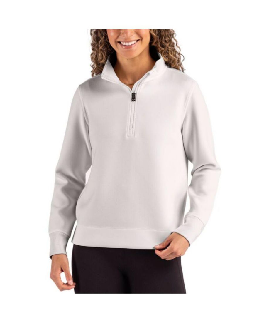 

Женская универсальная толстовка Roam Epic Versatility из переработанных материалов с застежкой-молнией до середины груди Cutter & Buck, Solitare